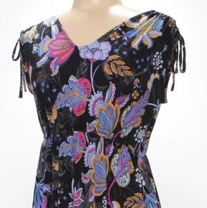 IMAN Global Chic Paisley Floral Maxi Dress – Size XL – NEW